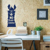 'No Prob-Llama' Quote Wall Decal - Blue