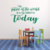 'Future Of The World...' Wall Decal - Green