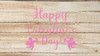 'Happy Valentine's Day' Vinyl Wall Decal - Soft Pink