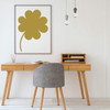 Four Leaf Clover Wall Decal - Metallic Gold