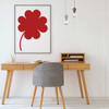 Four Leaf Clover Wall Decal - Red
