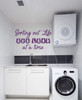 'Sorting out Life' Laundry Quote Wall Decal - Purple