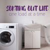'Sorting Out Life' Laundry Quote Wall Decor - Purple