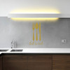 'Let's eat' Kitchen Wall Decor - Metallic Gold