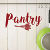'Pantry' Kitchen Wall Decor - Dark Red