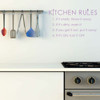 'Kitchen Rules' Kitchen Wall Decal - Lilac