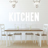'KITCHEN' Lettering Vinyl Wall Decor - White