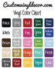 Custom Vinyl Decor Colors
