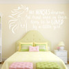 Horse Head vinyl Decal with quote All horses deserve, at least once in their lives, to be LOVED by a little girl.