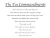 Ten Commandments Christian vinyl wall decal for home or church