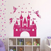 Princess Castle with fairies wall sticker