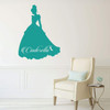 Disney Princess Cinderalla vinyl wall sticker - turquoise