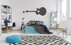 Guitar Silhouette Vinyl Wall Decal =