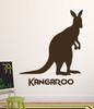 Kangaroo Vinyl Wall Decal- brown