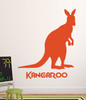 Kangaroo Vinyl Wall Decal-orange
