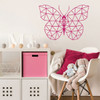 Geometric butterfly Vinyl Decal Stickers - pink