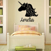 Personalized Unicorn silhouette  Wall Decal