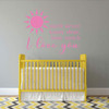 'I Love You' Vinyl Wall Quote - Song Lyrics ' You'll Never Know Dear, How Much I Love You - Baby's Nursery or Bedroom ' Sun Silhouette