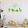 Animal Themed Wall Decal - Love Them Let Them Be Wild - Vinyl Decor for Baby's Nursery, Bedroom Kids Room, Playroom or Classroom ' Silhouette of Lion, Hippo, Elephant and Giraffe