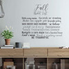 Autumn Wall Decal - 'Fall Bucket List' Vinyl Decor With the Top Things to do During the Fall Season