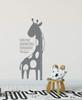 Baby Shower Gift | 'Growing So Tall' Giraffe Height Chart Vinyl Decor for Infants, Toddlers, Children | Growth Measurement Decal for Wall, Window in Nursery, Bedroom | Pink, Blue, Black, 25 Colors