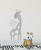 Baby Shower Gift | 'Growing So Tall' Giraffe Height Chart Vinyl Decor for Infants, Toddlers, Children | Growth Measurement Decal for Wall, Window in Nursery, Bedroom | Pink, Blue, Black, 25 Colors