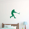 Baseball Wall Decal - Batting Player Sport Sticker Vinyl Decal for Children's Bedrooms, Playroom or Home Decor