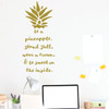 Be A Pineapple Wall Decal with Hawaiian Tropical Pineapple Design - Pineapple Decor - Teen Girl Bedroom Decor, Vinyl Art Decoration