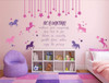 Be a Unicorn Quote, Full Wall Mural Vinyl Decal for Girl's Bedroom or Baby Nursery Decor