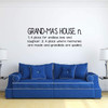 'Grand-Ma's House' Wall Decal - Grandchildren Fill A Space - Grandmother's Vinyl Gift for Home Decor, Family Room or Living Room Decoration