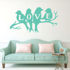 "Love" Birds Vinyl Wall Art, Gifts For Bird Lovers, Wall Art Decor for the Living Room, Home Office Decor