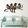 "Love" Birds Vinyl Wall Art, Gifts For Bird Lovers, Wall Art Decor for the Living Room, Home Office Decor