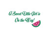 A Sweet Little Girl is On The Way Wall Decal Sticker