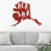 Alaska Wall Decal - State Silhouette Vinyl Art for Home Decor, Living Room or Family Room Decoration