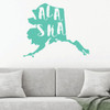 Alaska Wall Decal - State Silhouette Vinyl Art for Home Decor, Living Room or Family Room Decoration