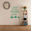 Autumn Season Wall Decal ' 'Pumpkins Please'- Silhouette Heart Arrow- Vinyl Decor for Living Room, Family Room or Home Decoration