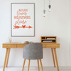 Autumn Season Wall Decal ' 'Pumpkins Please'- Silhouette Heart Arrow- Vinyl Decor for Living Room, Family Room or Home Decoration