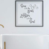 Bath Wall Decal for Bathroom Decor - Soap Is To The Body - Removable Vinyl Sticker for Home Decoration