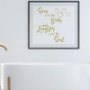 Bath Wall Decal for Bathroom Decor - Soap Is To The Body - Removable Vinyl Sticker for Home Decoration