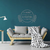 Be Kind Wall Decal - Kindness Vinyl Lettering "Everyone you meet is fighting a hard battle" Mural for Living Room, Bedroom, Church, Office, Classroom
