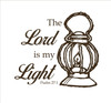 Bible Verse Wall Decals - Psalm 27:1 - The Lord is My Light - Scripture Wall Art, Church Wall Decals, Christian Home Decor for The Bedroom, Living Room, or Playroom