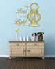 Bible Verse Wall Decals - Psalm 27:1 - The Lord is My Light - Scripture Wall Art, Church Wall Decals, Christian Home Decor for The Bedroom, Living Room, or Playroom