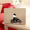 Biker Motorcycle MacBook Decal