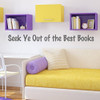 Book Quotes Wall Decals "Seek Ye Out of the Best Books" Scripture Vinyl Saying for Library, Study, LDS School Classroom, Church, Home Living Room, Bedroom