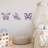 Butterfly Silhouette Wall Decal - Vinyl Art Decoration For Girl's Bedroom, Playroom, Library or Party ' A Variety of Sizes and Colors Available