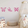 Butterfly Silhouette Wall Decal - Vinyl Art Decoration For Girl's Bedroom, Playroom, Library or Party ' A Variety of Sizes and Colors Available