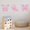 Butterfly Silhouette Wall Decal - Vinyl Art Decoration For Girl's Bedroom, Playroom, Library or Party ' A Variety of Sizes and Colors Available