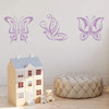 Butterfly Silhouette Wall Decal - Vinyl Art Decoration For Girl's Bedroom, Playroom, Library or Party ' A Variety of Sizes and Colors Available