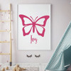 Butterfly Wall Decal - Personalized Vinyl Sticker Decor for Girl's Bedroom, Playroom or Nursery Decoration
