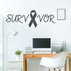 Cancer Survivor Gift Wall Decal - Vinyl Decoration for Bedroom, Home, Living Room or Family Room